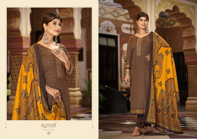 Romani Soneri Winter Wear Pashmina Dress Material Catalog
